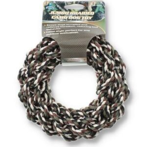 GLS Heavy-Duty Jumbo Braided Camo Rope Dog Toy