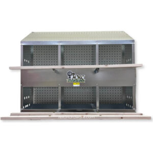 Galvanized Steel 6-Hole Poultry Nesting Box