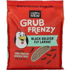 Happy Hen Grub Frenzy Black Soldier Fly Larvae Poultry Treats 5 lb