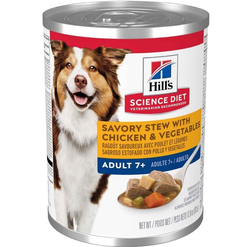 Hill’s Science Diet Chicken & Vegetable Savory Stew Canned Adult 7+ Dog Food 12.8 oz