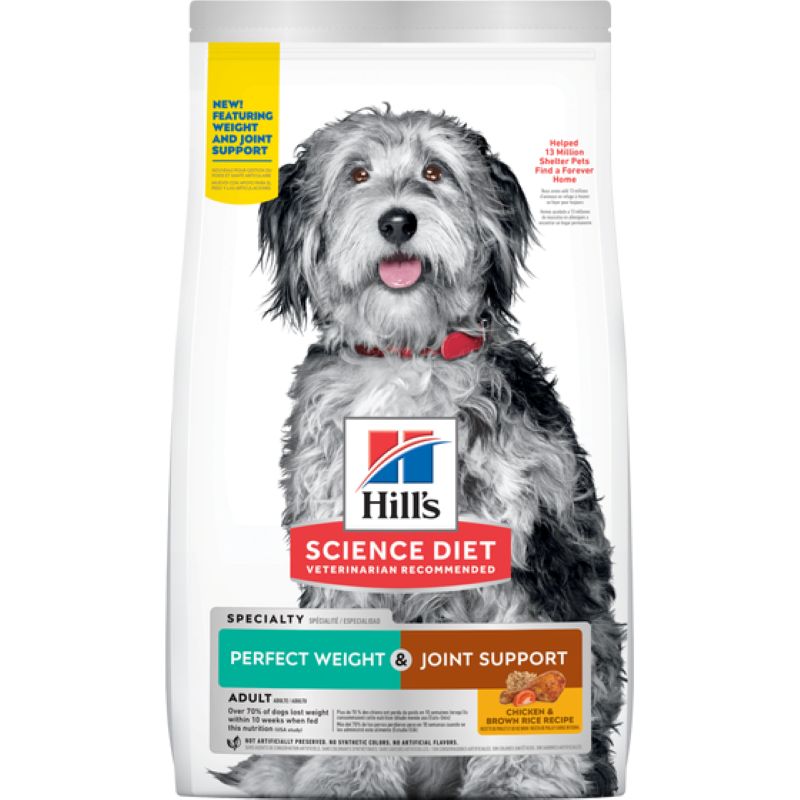 Hill’s Science Diet Perfect Weight & Joint Support Adult 1-6 Dog Food 12 lb
