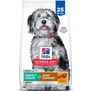 Hill’s Science Diet Perfect Weight & Joint Support Adult 1-6 Dog Food 25 lb