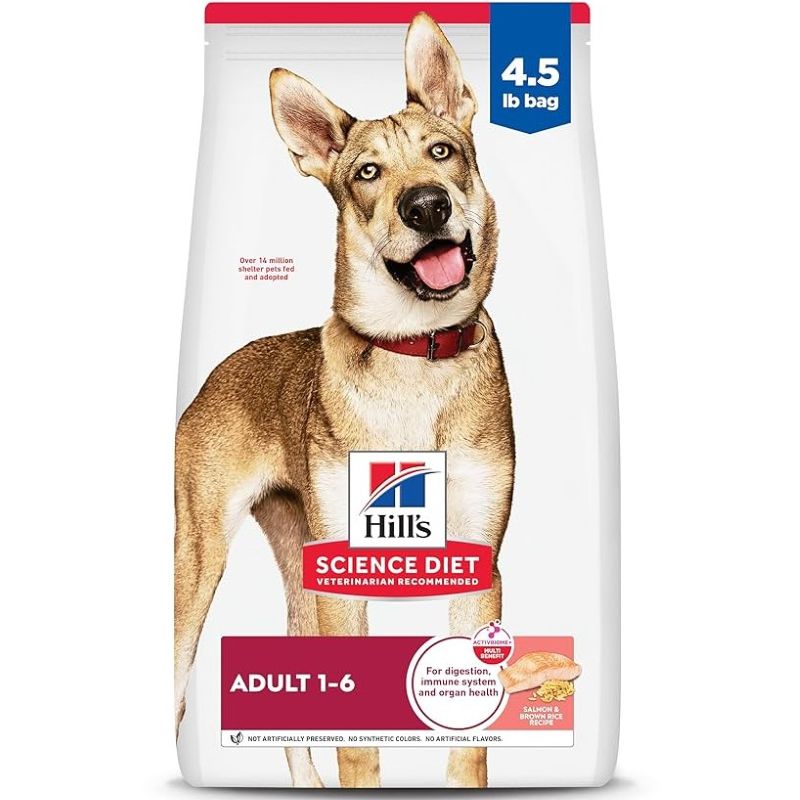 Hill’s Science Diet Salmon & Brown Rice Adult 1-6 Dog Food 4.5 lb