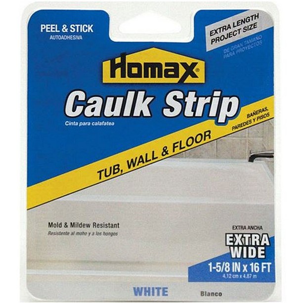 Homax White Caulk Strip 1-5/8 in x 16 ft