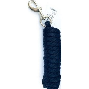 Horse Lead Rope Blue Poly with Brass Bolt