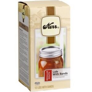 Kerr Regular Mouth Canning Jar Lids with Bands 10 pk