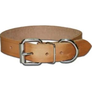 Leather Brothers Regular Bully Leather Dog Collar 3-4”x18”