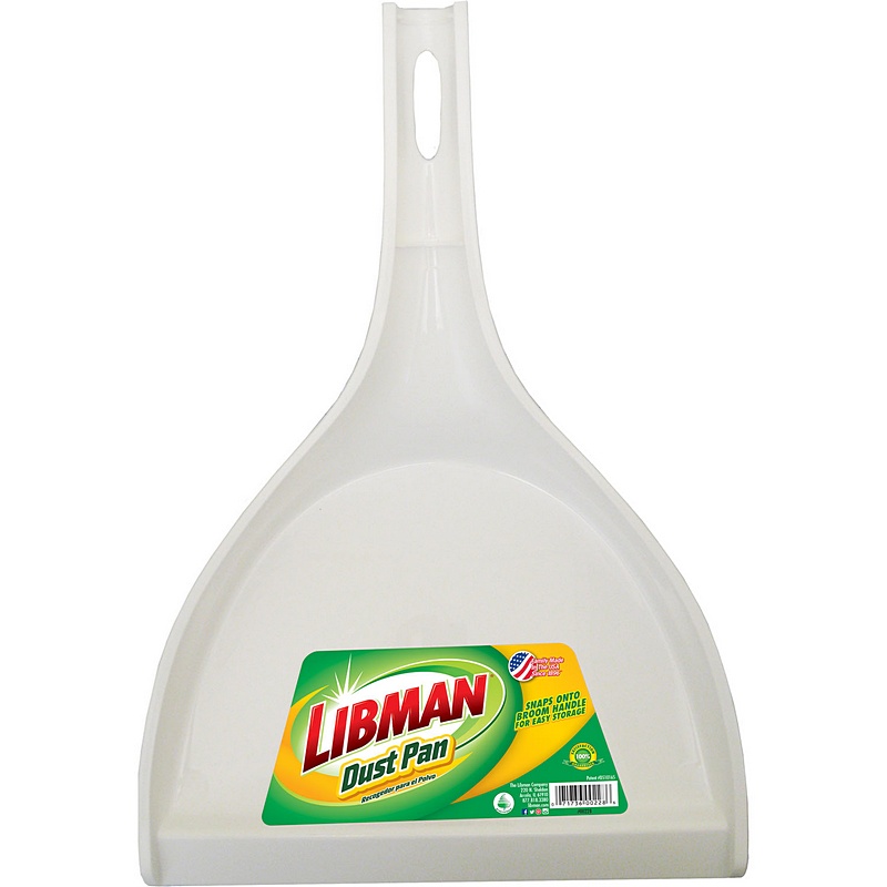 Libman White Plastic Dust Pan 10-1-2”