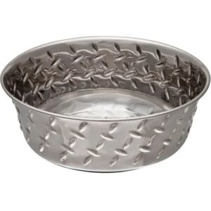Loving Pets Diamond Plated Non-Skid Pet Bowl 3qt