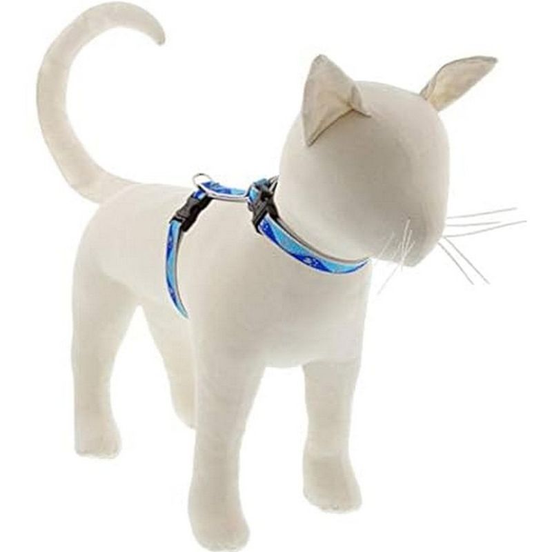 Lupine 1/2" Blue Paws Cat & Small Pet Harness 9-14 inch