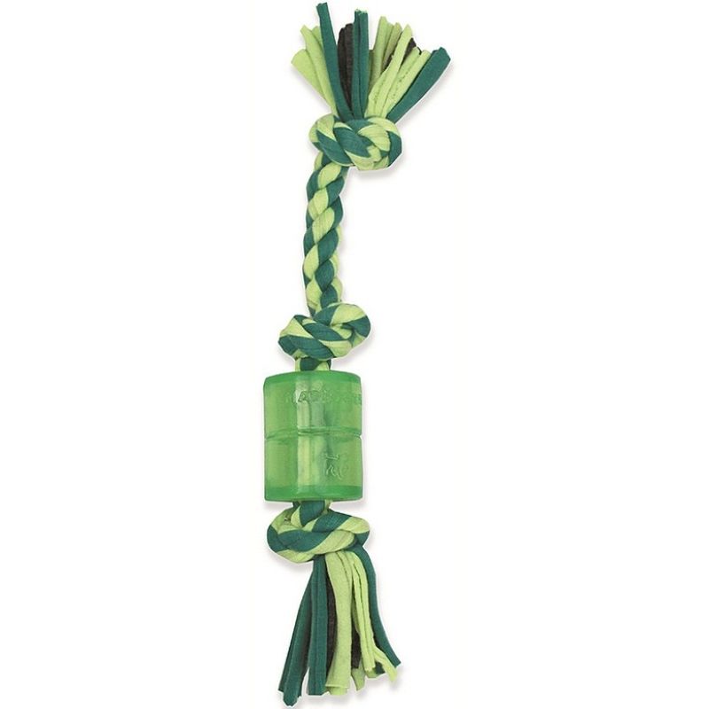 Mammoth Cloth Squeaky Rope Dog Toy 10”