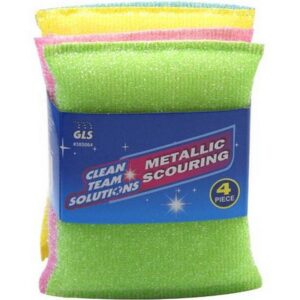 Metallic Scouring Pads 4 pk