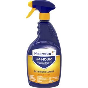 Microban 24 Hour Citrus Scent Bathroom Cleaner & Sanitizer 32 oz