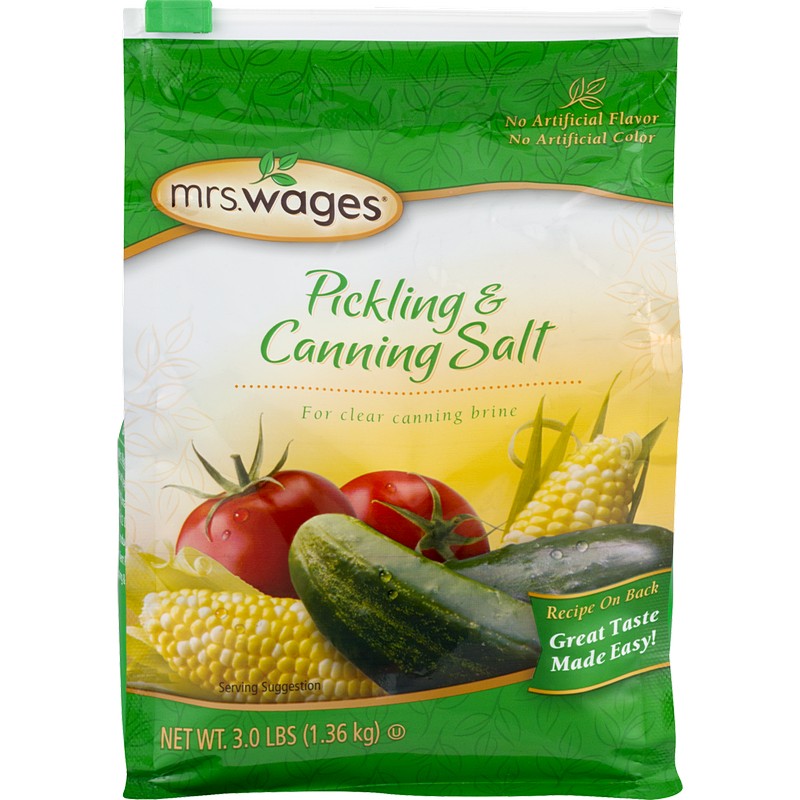 Mrs. Wages Pickling Canning Salt 48 oz