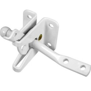National Hardware N262-105 White Steel Gate Latch