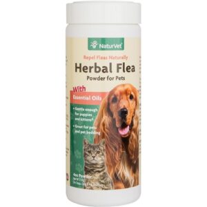 NaturVet Herbal Flea Powder 4 oz