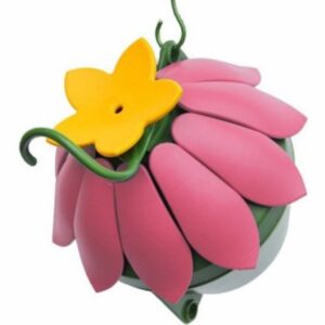 Nature’s Way So Real Single Pink Flower Hummingbird Feeder 5 oz