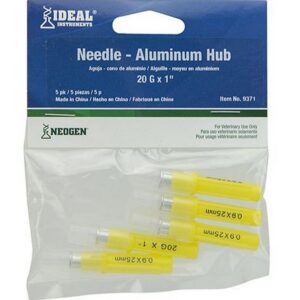 Neogen Ideal Aluminum Hub Disposable Needles 1”x16ga 5pk