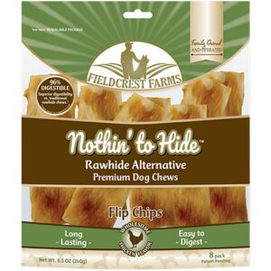 Nothin to Hide Chicken Flip Chips 8Ct Dog Chew