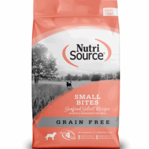 NutriSource Grain Free Seafood Select Small Bites Dog Food 12 lb