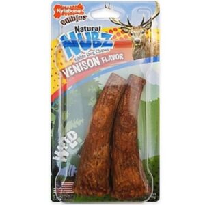 Nylabone Nubz Venison Dog Bones 2pk