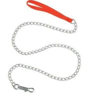 Nylon Grip Zinc Plated Chain Dog Lead 42”