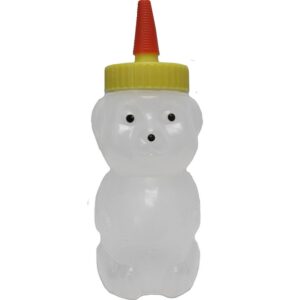 Opaque Squeeze Honey Bear w/Tip 12 oz
