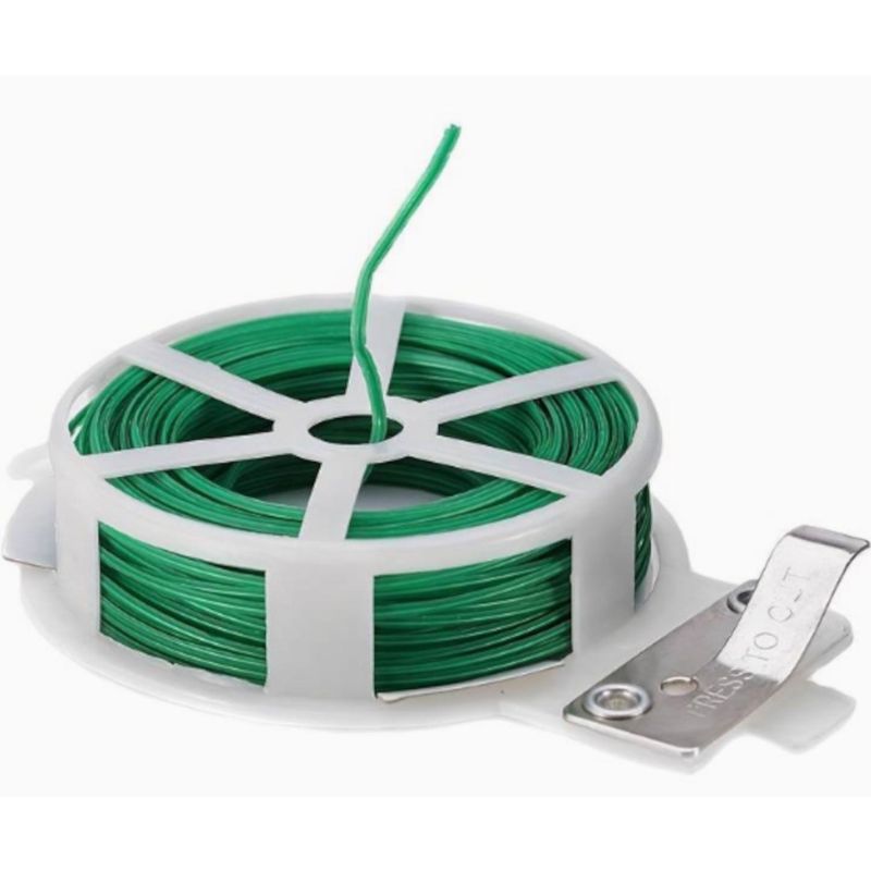 Panacea Green Metal Plant Support Twist Tie 7.3”