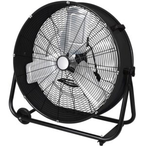 Perfect Aire Black Drum Fan 24”
