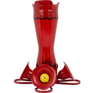 Perky Pet Pinch Waist Red Plastic Hummingbird Feeder 8 oz