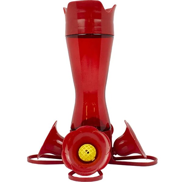 Perky Pet Pinch Waist Red Plastic Hummingbird Feeder 8 oz