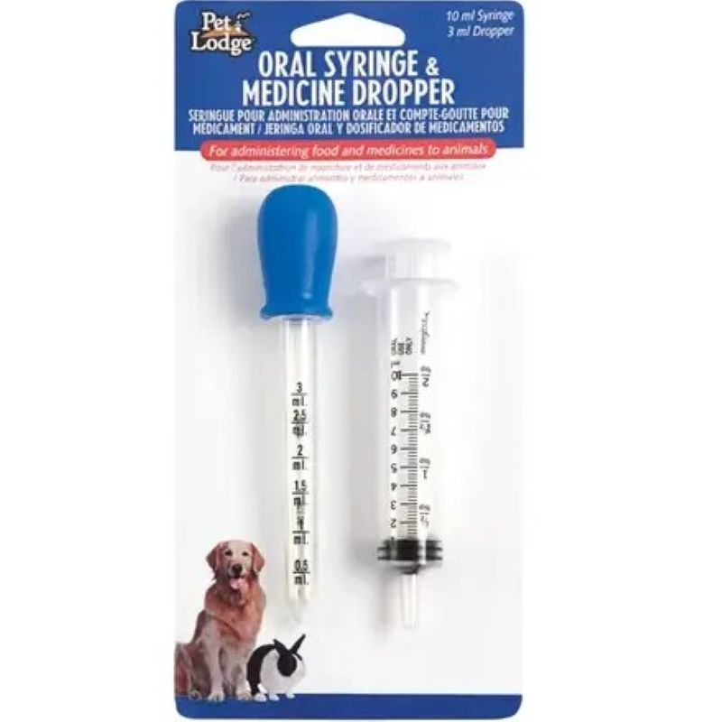 Pet Lodge Oral Syringe & Medicine Dropper for Animals