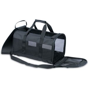 Petmate Soft-Sided Kennel Cab Large Black Pet Carrier