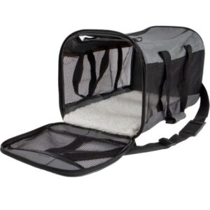 Petmate Soft-Sided Kennel Cab Small Black Pet Carrier