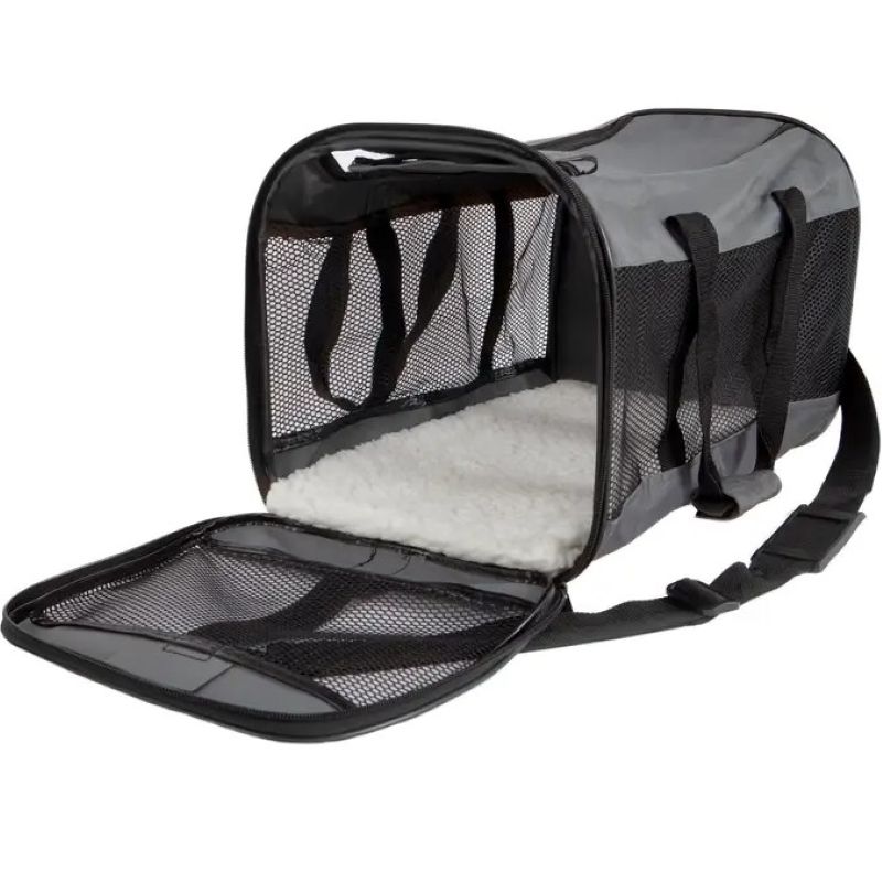 Petmate Soft-Sided Kennel Cab Small Black Pet Carrier