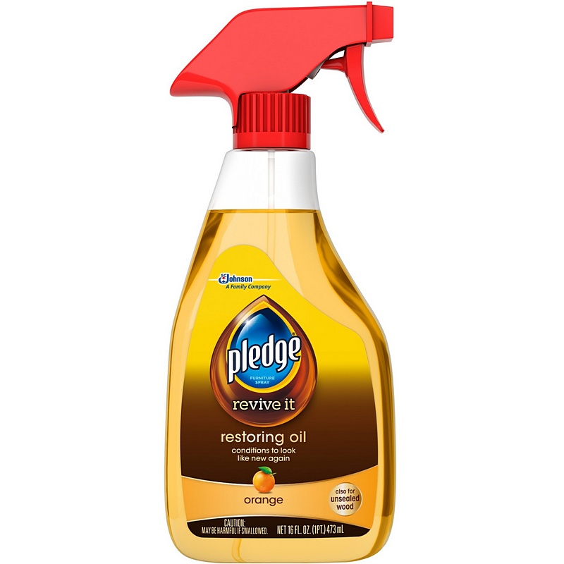 Pledge Restoring Oil Orange Scented Furniture Polish 16 oz