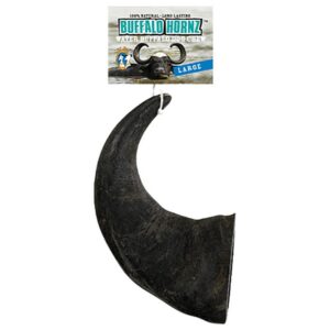 QT Dog Large Buffalo Hornz Dog Chew