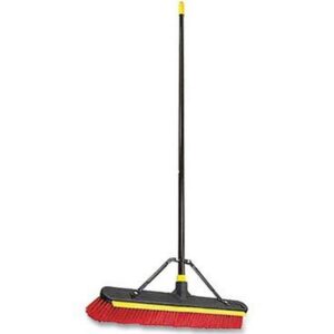 Quickie 2-in-1 Pushbroom & Squeegee 60”