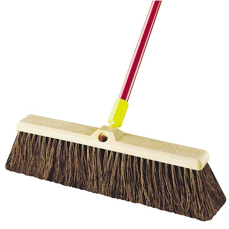 Quickie Bulldozer Rough Surface Push Broom 18”