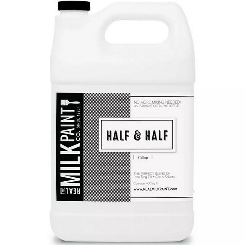 Real Milk Paint Half & Half Pure Tung & Orange Peel Oil Wood Finish 1 gal