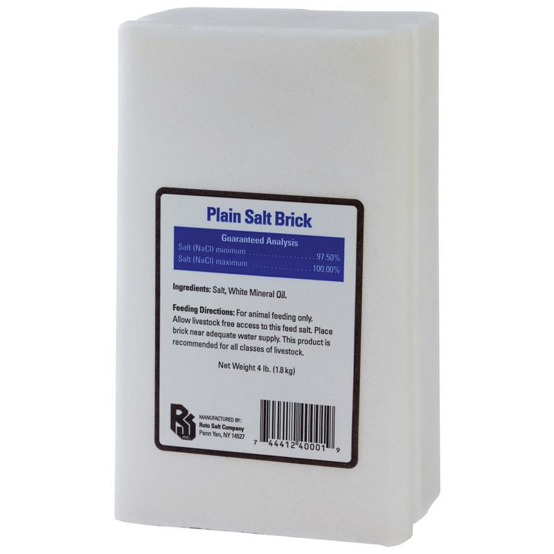 Roto Salt Plain White Salt Brick 4 lb