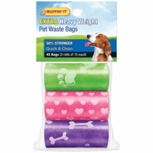 Ruffin’ It Plastic Dog Waste Bags 3pk 45 ct