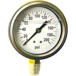 SMA Liquid Filled Pressure Gauge 2-12” 200 PSI