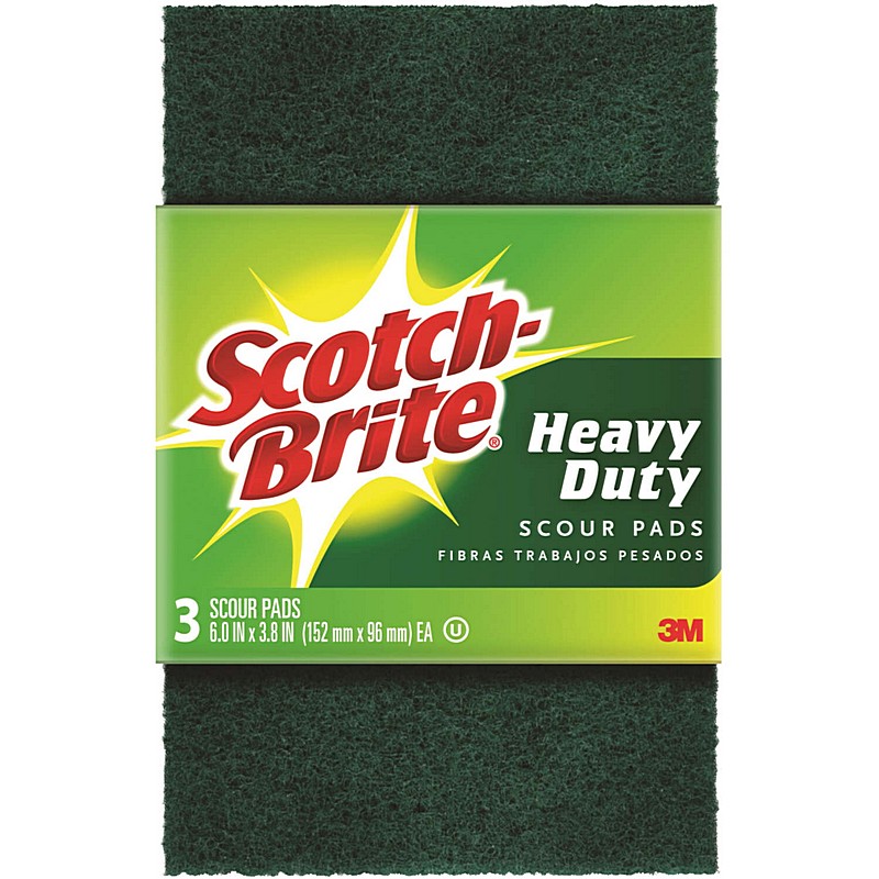Scotch Brite Heavy Duty Scouring Pad 3 Ct