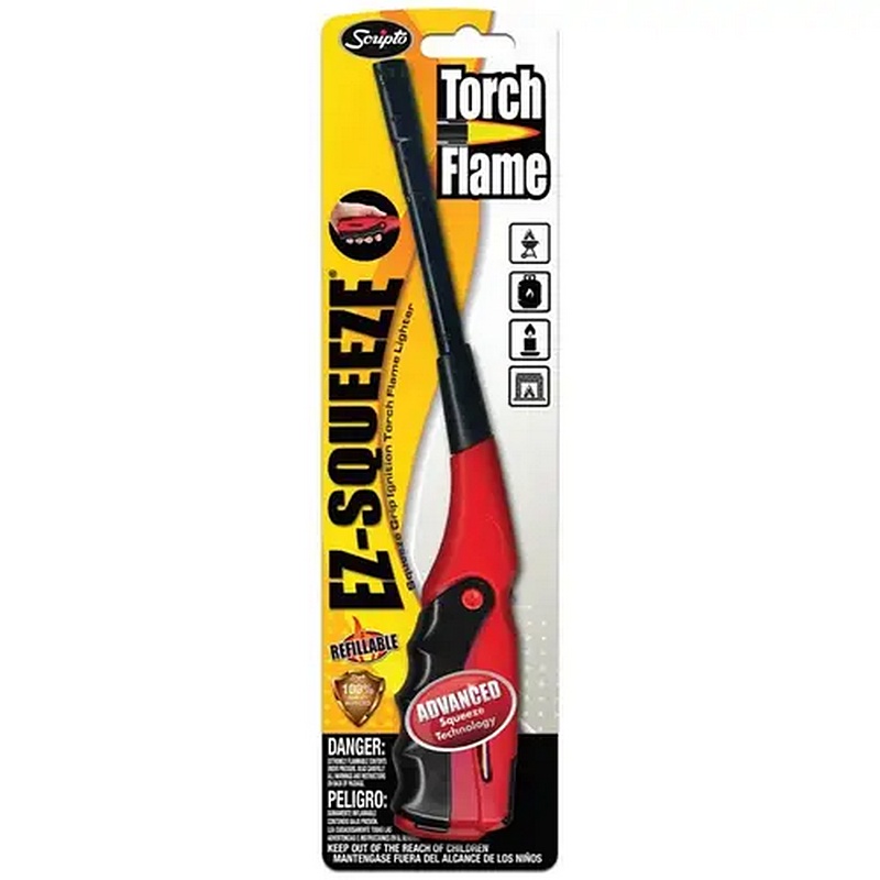 Scripto EZ-Squeeze Torch Flame Utility Lighter