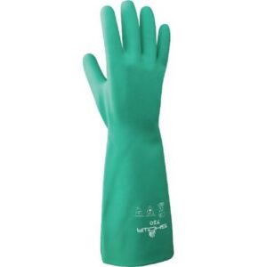 Showa Atlas Green Full Nitrile Chemical Gloves Small