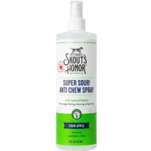 Skout’s Honor Super Sour Anti Chew Spray for Dogs 16 oz