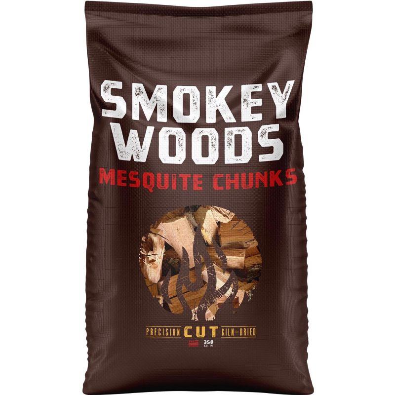 Smokey Woods All-Natural Mesquite Wood Smoking Chunks 350 cu in