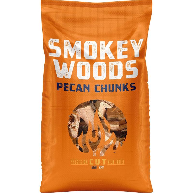 Smokey Woods All-Natural Pecan Wood Smoking Chunks 350 cu in