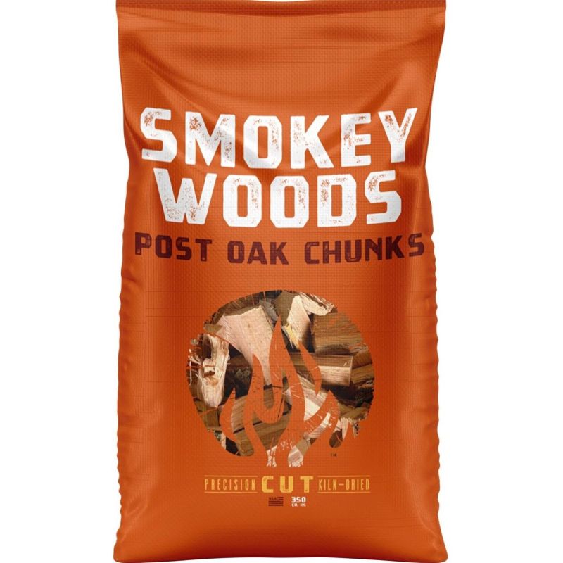 Smokey Woods All-Natural Post Oak Wood Smoking Chunks 350 cu in